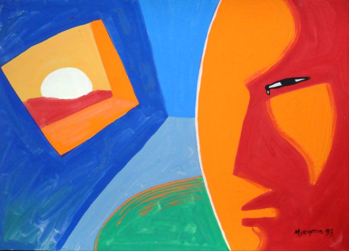Рисунок под названием "Закат" - Павел Мухортов, Подлинное произведение искусства, Другой
