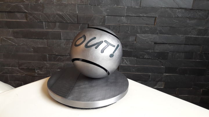 Sculpture intitulée "OUT!" par Piep, Œuvre d'art originale, Métaux