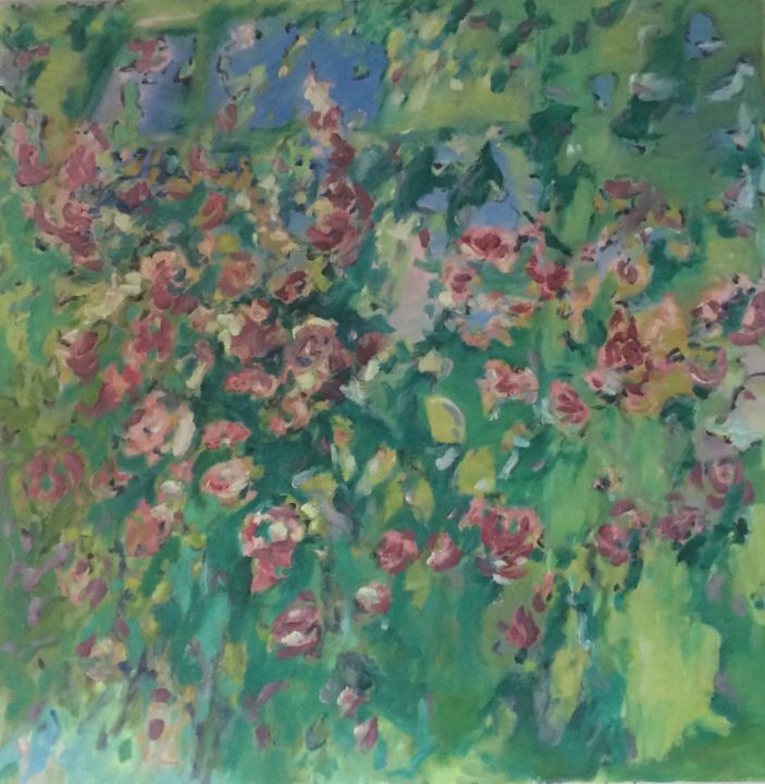 Painting titled "Roses" by Pavla Kantorova, Original Artwork