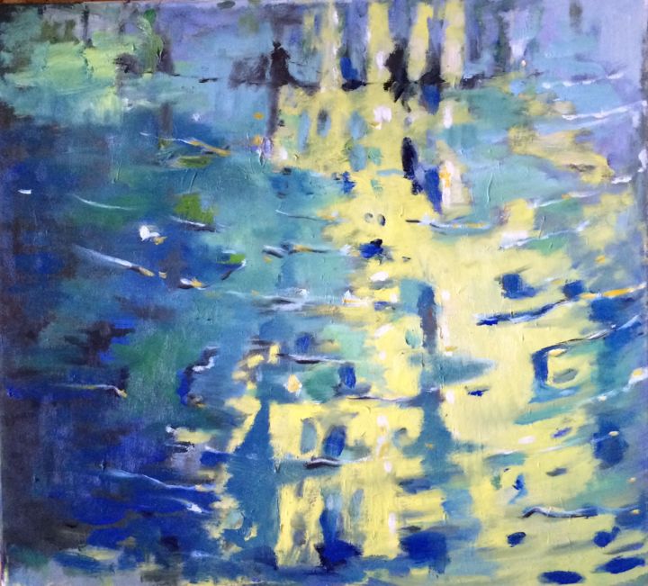 Painting titled "water" by Pavla Kantorova, Original Artwork