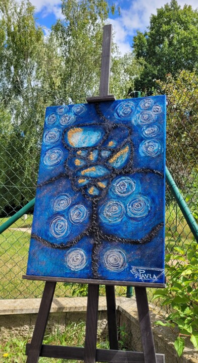 Painting titled "harmonie, klid, mou…" by Pavla Nováková (PAVLA Ateliér • Art & Koučink), Original Artwork, Acrylic