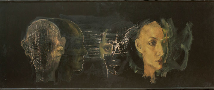 Painting titled "Witness XII" by Pavle Maksimovic, Original Artwork