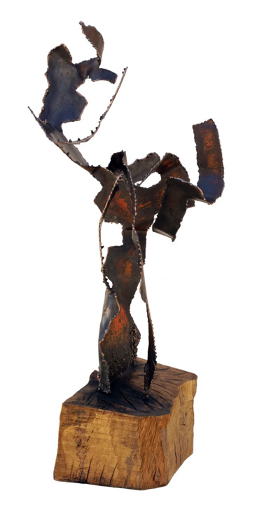 Skulptur mit dem Titel "L'albero" von Pavlovskydesign Metal And Painting, Original-Kunstwerk, Metalle