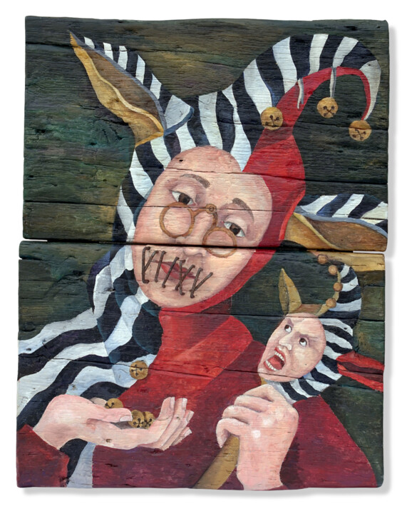 Pittura intitolato "Stai zitto! serie "…" da Pavlovskydesign Metal And Painting, Opera d'arte originale, Acrilico