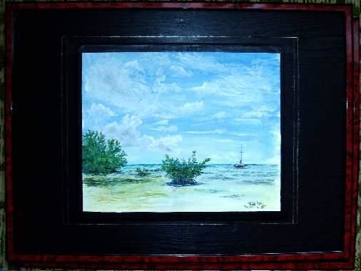 Painting titled "Mangrove" by Pavouk7, Original Artwork