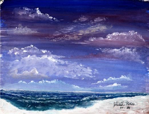Картина под названием "Key West II" - Pavouk7, Подлинное произведение искусства, Масло