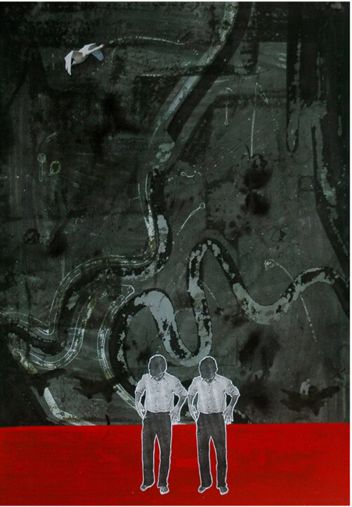 Malerei mit dem Titel "Untitled-2" von Pawan Shharma, Original-Kunstwerk, Acryl