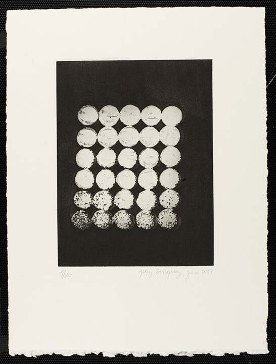 Отпечатки и Гравюры под названием "«Les boulons ex-cen…" - Paz Borquez-Chevallier, Подлинное произведение искусства, гравюра