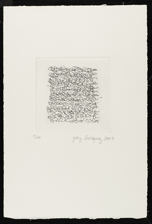 Отпечатки и Гравюры под названием "«Ecriture publique»" - Paz Borquez-Chevallier, Подлинное произведение искусства, Травление