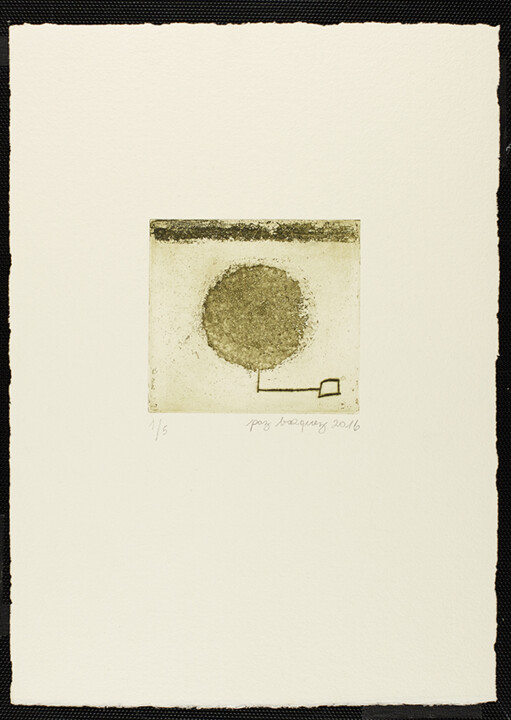 Gravures & estampes intitulée "«Pied à terre»" par Paz Borquez-Chevallier, Œuvre d'art originale, Gravure