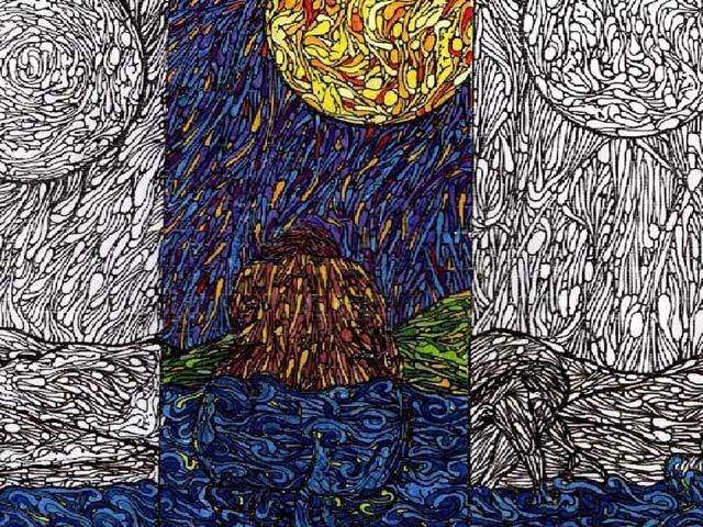 Pintura titulada "Lunas" por Paz, Obra de arte original, Otro