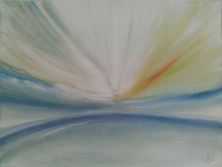 Painting titled "Tunnel supersonic.j…" by Pascal Boulommier, Original Artwork, Acrylic