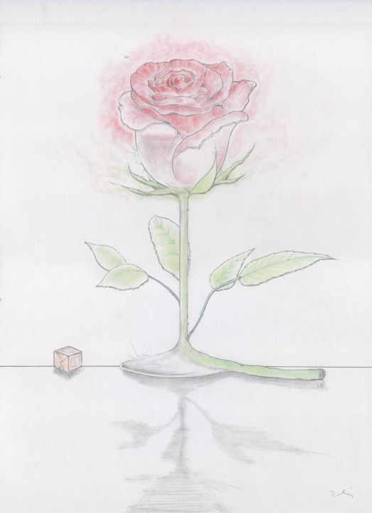 Drawing titled "11-l'aperose" by Pascal Boulommier, Original Artwork, Pencil