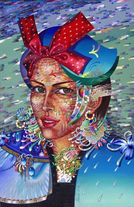 Painting titled "Jusiy Lusy" by Sergey Pchelintsev, Original Art, Oil