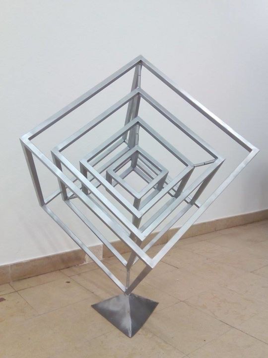 Sculpture titled "Magic cube" by Paulo Dias, Original Artwork