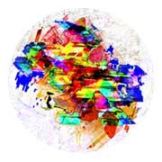 Digitale Kunst mit dem Titel "Circular #8" von Peter Dunckelmann, Original-Kunstwerk, Digitale Malerei