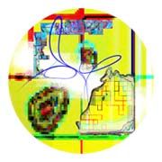 Digitale Kunst mit dem Titel "Circular #12" von Peter Dunckelmann, Original-Kunstwerk, Digitale Malerei
