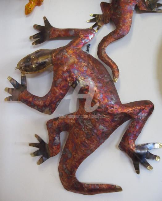 Malerei mit dem Titel "Lizard" von Drapala Gallery, Original-Kunstwerk
