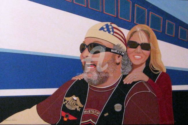 Painting titled "Kevin and Lori" by Drapala Gallery, Original Artwork