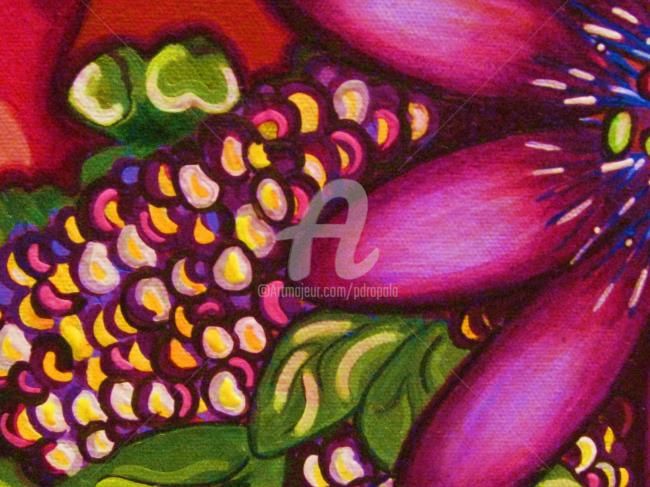 Painting titled "In My Garden #2" by Drapala Gallery, Original Artwork