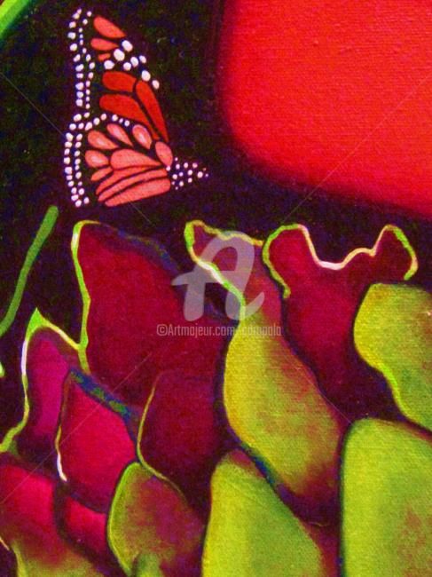 Painting titled "In My Garden #2" by Drapala Gallery, Original Artwork