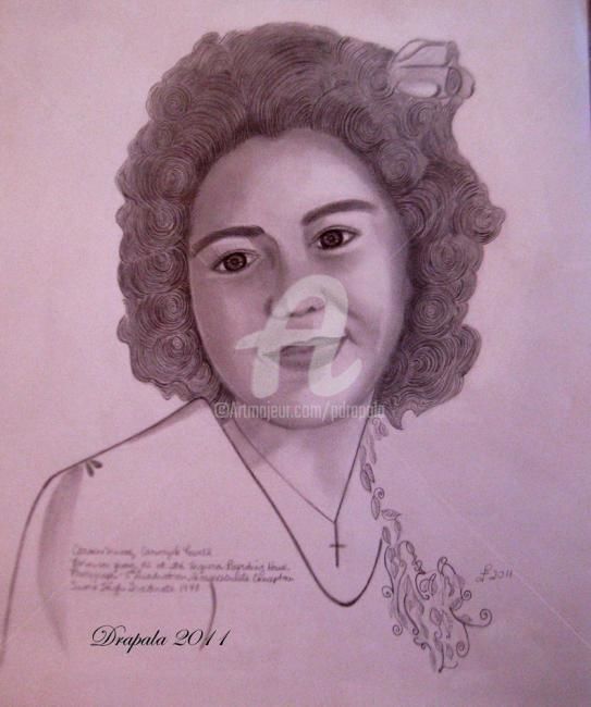 Drawing titled "Carmen Munoz Carvaj…" by Drapala Gallery, Original Artwork