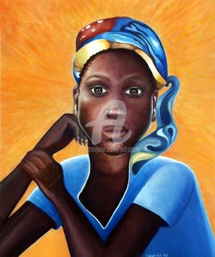 Malarstwo zatytułowany „African Sunset - Th…” autorstwa Drapala Gallery, Oryginalna praca