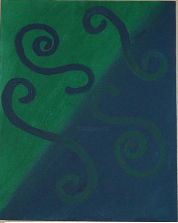 Painting titled "Coming and Going" by Peachyk, Original Art,