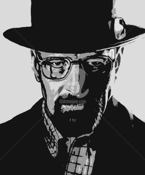 Painting titled "Heisenberg" by Pedja, Original Artwork, Acrylic