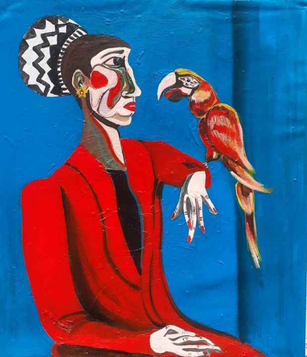 Pintura titulada "El Tucan" por Jorge Alejandro Pedrido, Obra de arte original, Acrílico