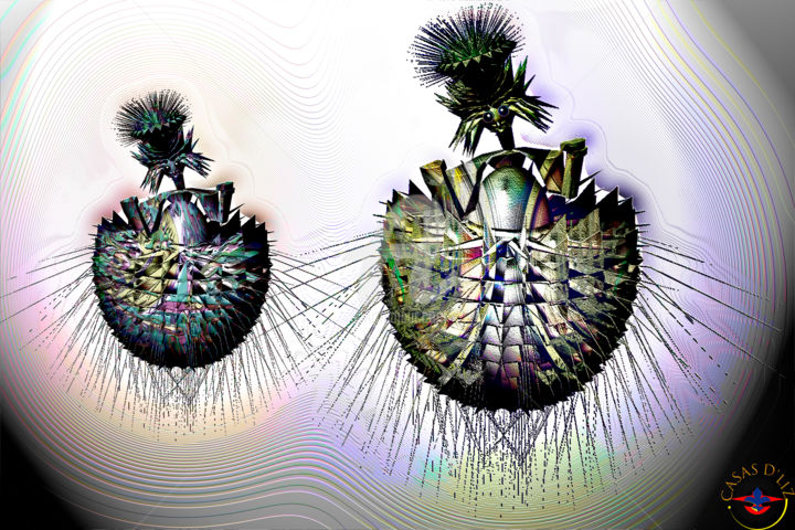 Arts numériques intitulée "" IN THE NEST OF TH…" par Casas  D`Liz, Œuvre d'art originale, Modélisation 3D