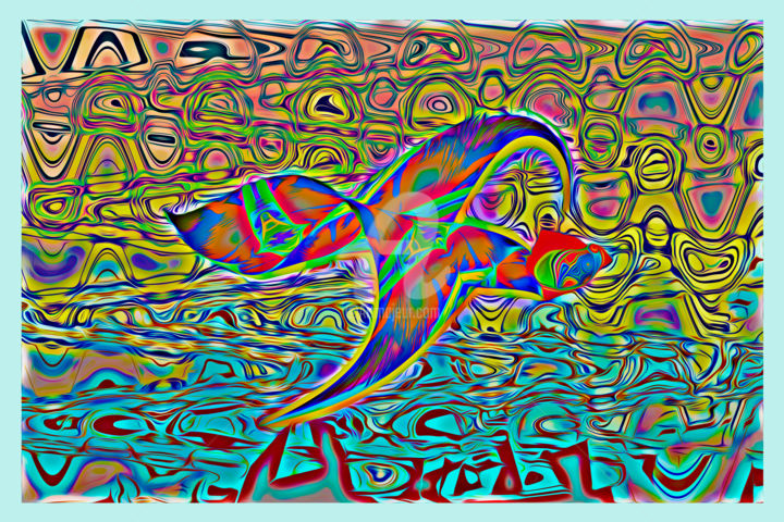 Digital Arts titled "EL CONDOR PASA" by Casas  D`Liz, Original Artwork, Digital Painting