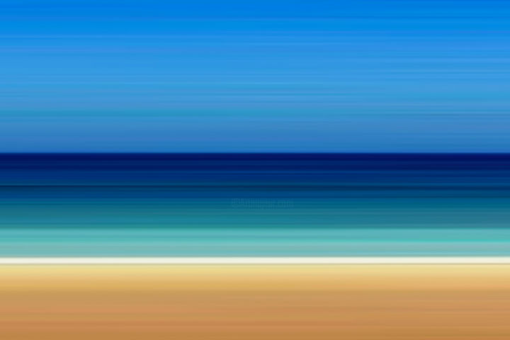 Digital Arts titled "Ocean" by Pedro Luz, Original Artwork, Digital Painting