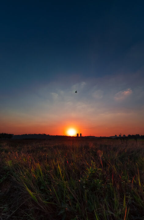Fotografie getiteld "Dark Sunset" door Pedro Tertuliano, Origineel Kunstwerk, Digitale fotografie