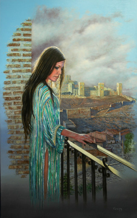 Peinture intitulée "Corazón de Otro Tie…" par Vergara, Œuvre d'art originale, Huile