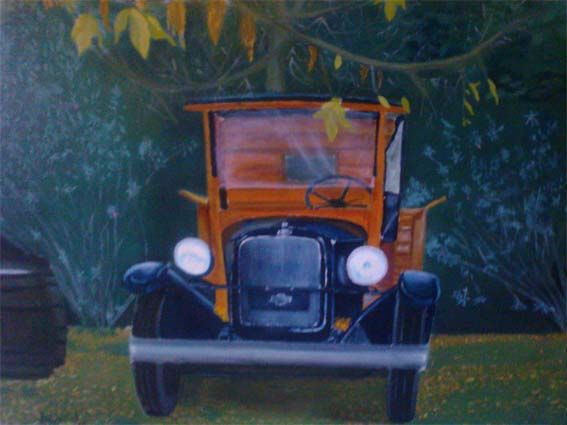 Peinture intitulée "camion_1.jpg" par Pedro Arguello, Œuvre d'art originale
