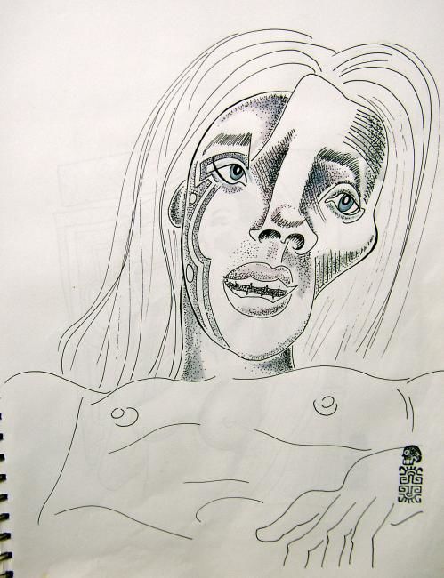 Drawing titled "drawing-001.jpg" by Pedro De La Montaña, Original Artwork
