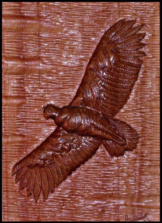 Escultura titulada "Condor andino" por Pedro Alberto Galindo Chagín, Obra de arte original
