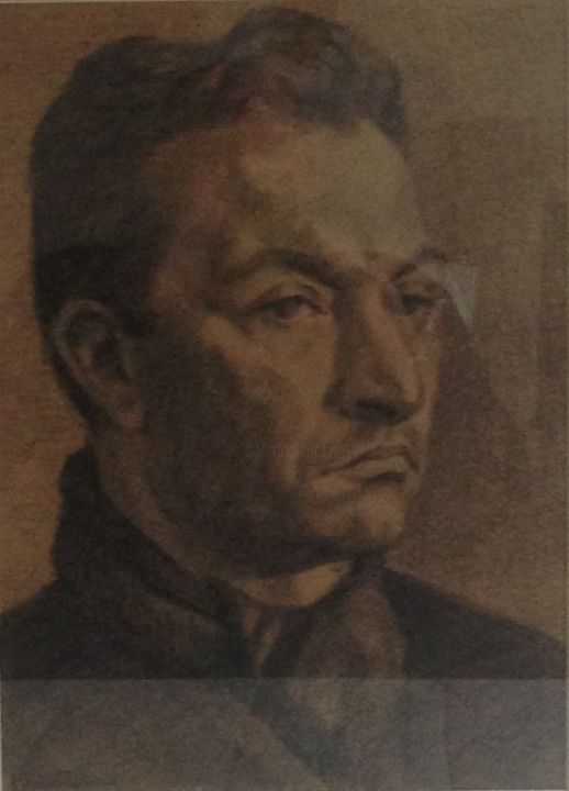 Pittura intitolato "Alfonso Castelao.jpg" da Galeria Brikama, Opera d'arte originale, Inchiostro