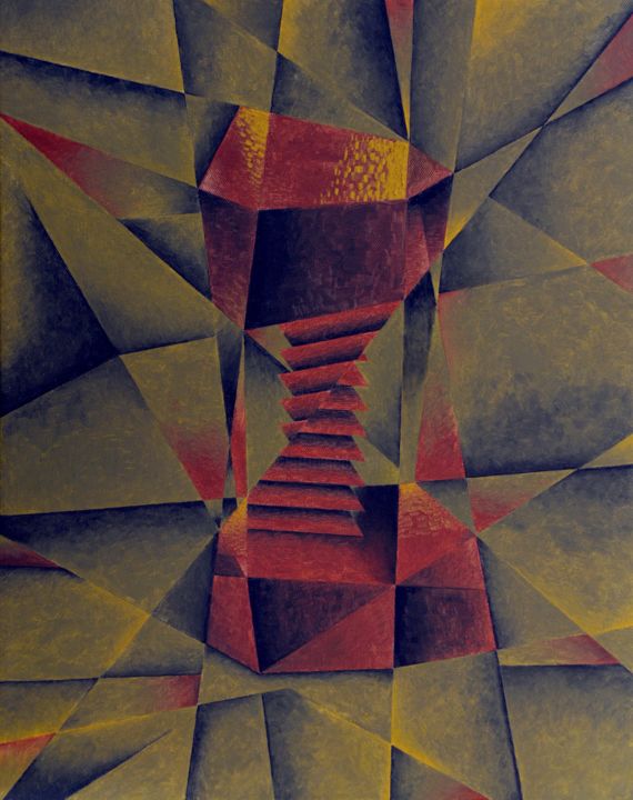 Peinture intitulée "Nut and bolt" par Pedro Noir, Œuvre d'art originale, Huile Monté sur Châssis en bois