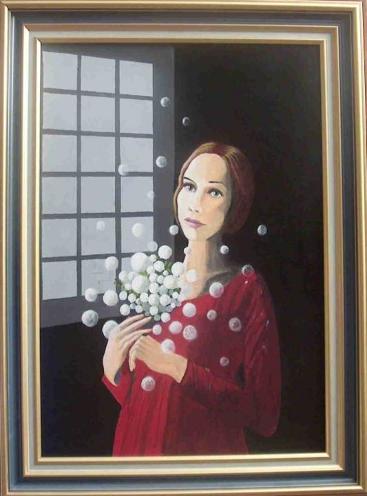 Peinture intitulée "bouquet de bulles" par Jean;Jacques Mazzella, Œuvre d'art originale, Huile
