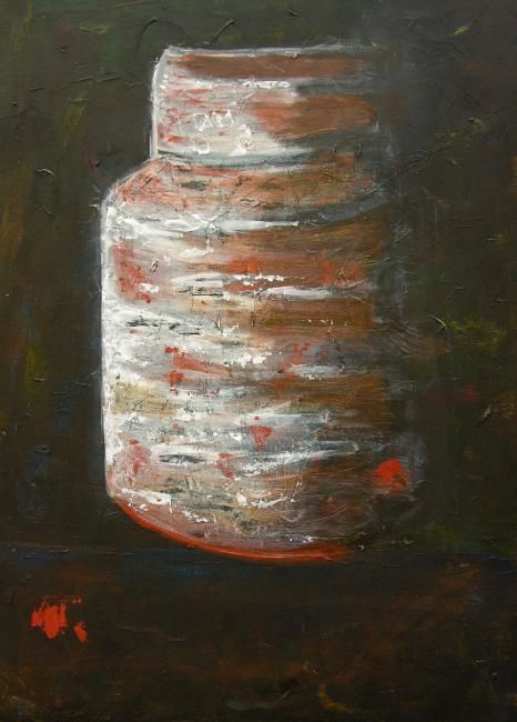 Painting titled "CERAMIC N°2" by Muryel Tomme, Original Artwork, Acrylic