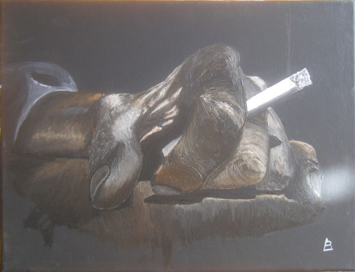 Painting titled "198-carbonisation.j…" by Bernard Ledoyen, Original Artwork, Oil
