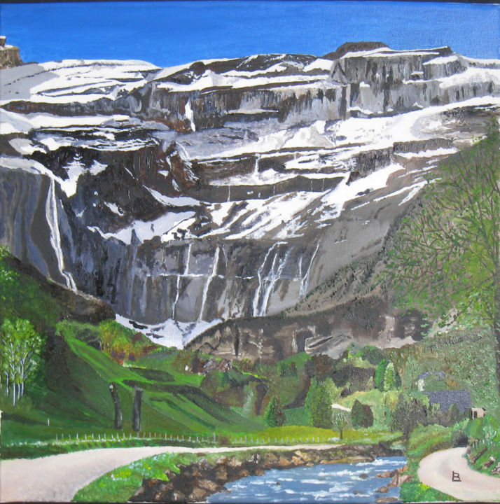 Painting titled "258-cirque-de-gavar…" by Bernard Ledoyen, Original Artwork, Oil