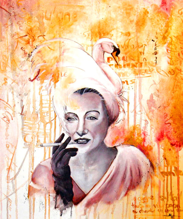 Painting titled "Ephémère" by Peinture Atelier De Lyon, Original Artwork, Acrylic