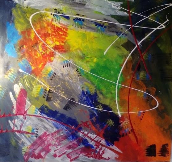 Painting titled "Caprices" by Peinture Hassana, Original Artwork, Acrylic