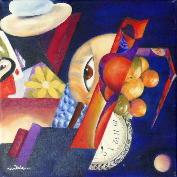 Pittura intitolato "Micmac" da Jade, Opera d'arte originale, Olio