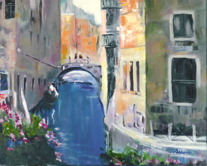 Painting titled "Venise" by Jade, Original Artwork, Oil