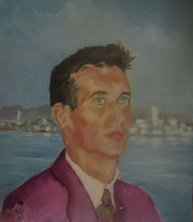 Painting titled "stephane.jpg" by Maxemile, Original Artwork, Oil