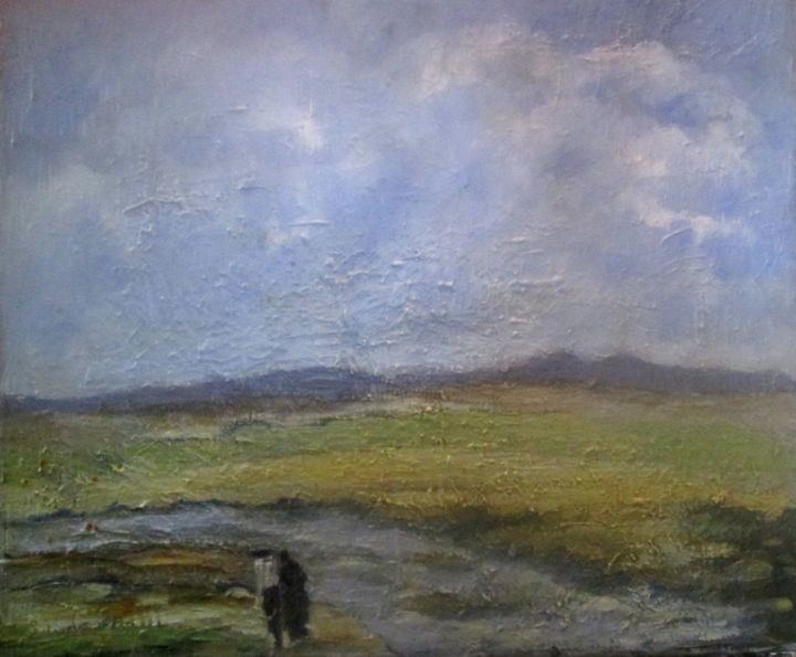 Painting titled "paysage-8.jpg" by Maxemile, Original Artwork, Oil
